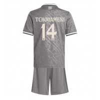 Camiseta Real Madrid Aurelien Tchouameni #14 Tercera Equipación para niños 2024-25 manga corta (+ pantalones cortos)